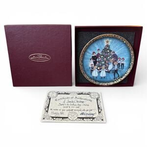 Anna Perenna “A Family Christmas” P Buckley Moss Porcelain Plate Germany COA 832